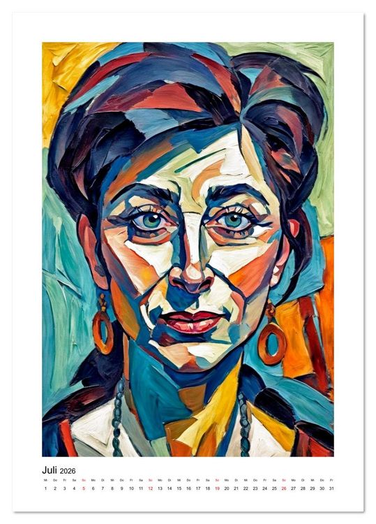 Produktbild: Expressionistische Ans&auml;tze in der Kunst der Moderne (Tischkalender 2026 DIN A5 hoch), CALVENDO Monatskalender