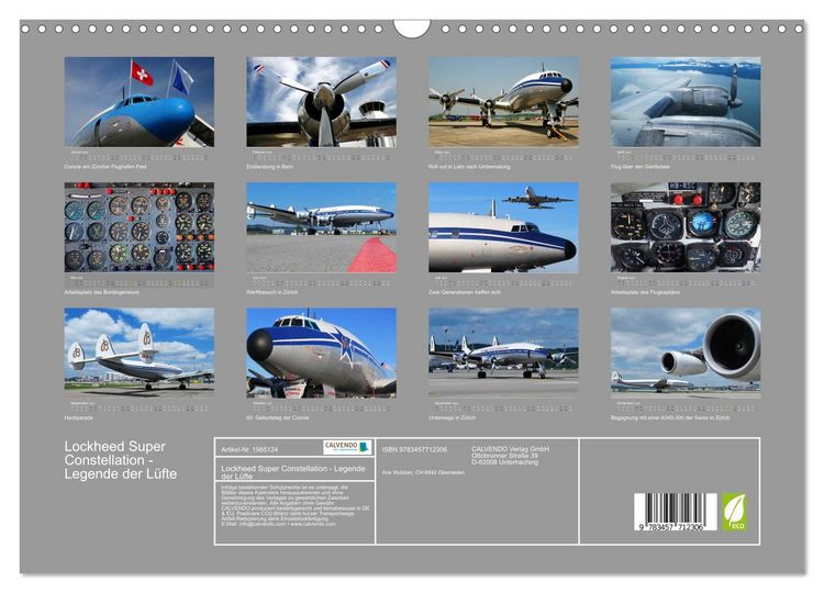 Produktbild: Lockheed Super Constellation - Legende der L&uuml;fte (Wandkalender 2026 DIN A3 quer), CALVENDO Monatskalender