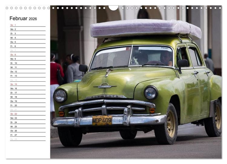 Produktbild: Cars on Cuba (Wandkalender 2026 DIN A3 quer), CALVENDO Monatskalender