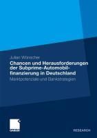 Produktbild: Chancen und Herausforderungen der Subprime-Automobilfinanzierung in Deutschland