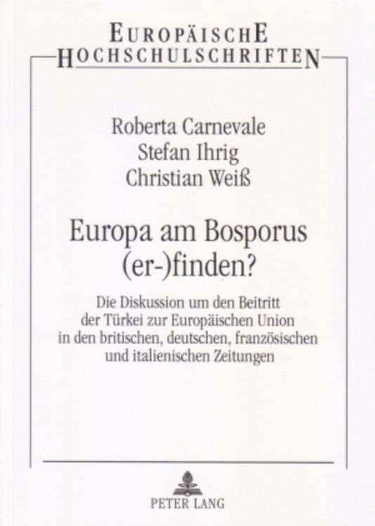Produktbild: Europa am Bosporus (er-)finden?