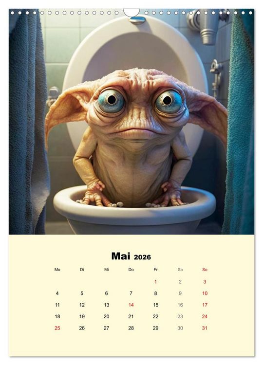 Produktbild: Monsteralarm. Die Invasion der kleinen Qu&auml;lgeister (Wandkalender 2026 DIN A3 hoch), CALVENDO Monatskalender