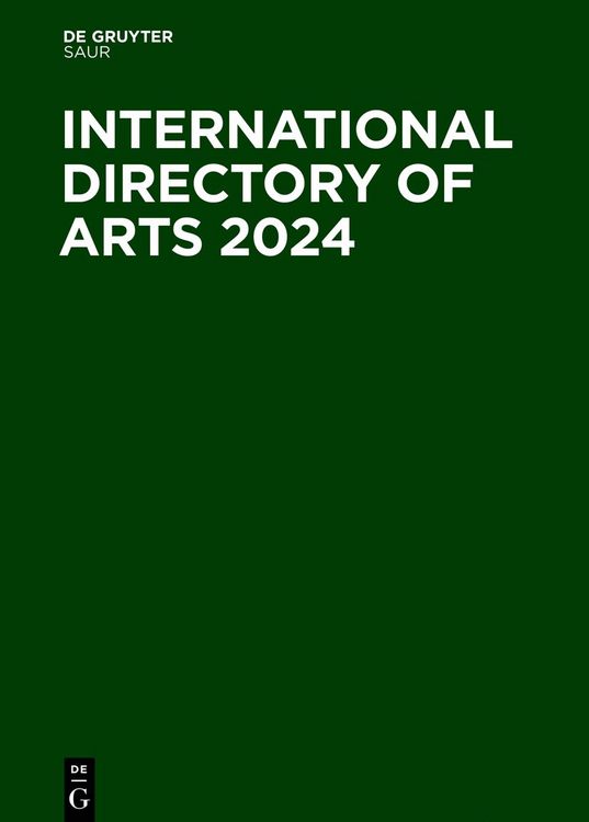 Produktbild: International Directory of Arts 2024