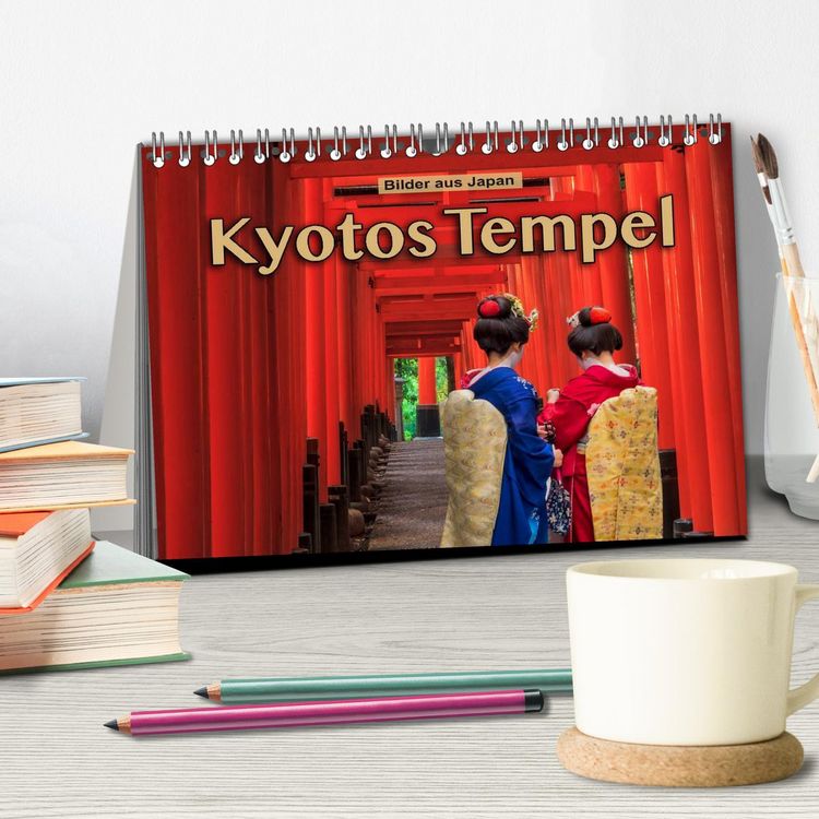 Produktbild: Kyotos Tempel - Bilder aus Japan (Tischkalender 2026 DIN A5 quer), CALVENDO Monatskalender