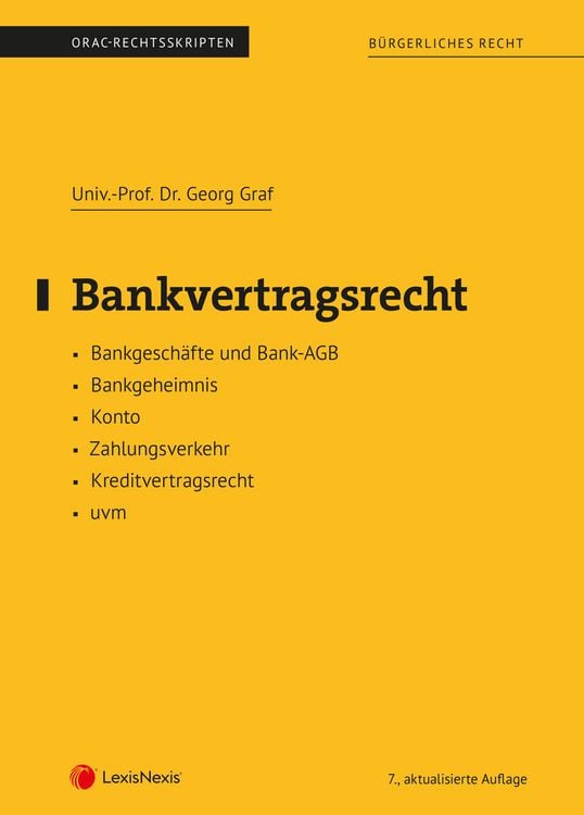 Produktbild: Bankvertragsrecht (Skriptum)