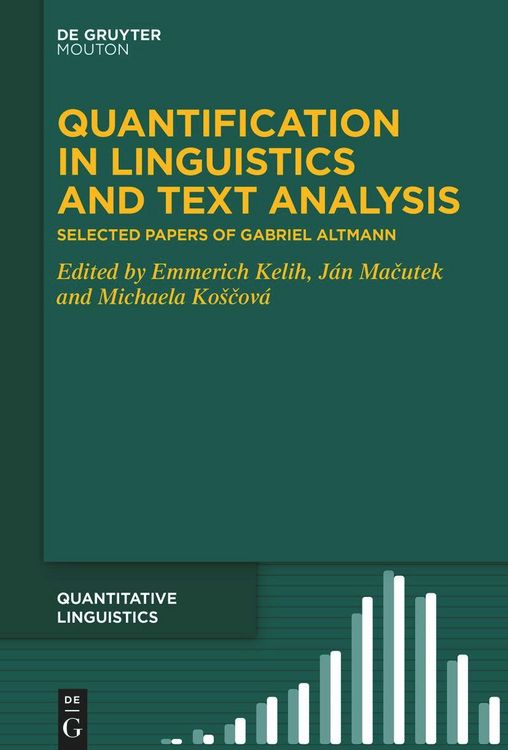 Produktbild: Quantification in Linguistics and Text Analysis