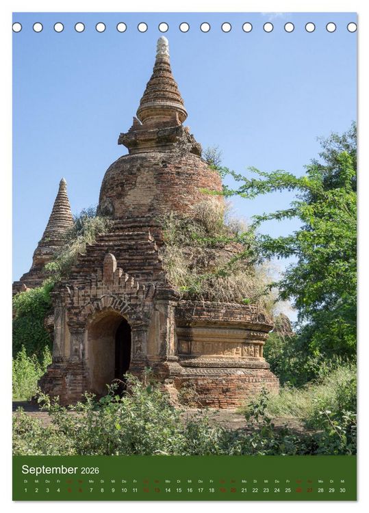 Produktbild: Reise durch Myanmar (Tischkalender 2026 DIN A5 hoch), CALVENDO Monatskalender
