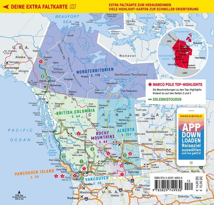 Produktbild: MARCO POLO Reisef&uuml;hrer Kanada West, Rocky Mountains, Vancouver