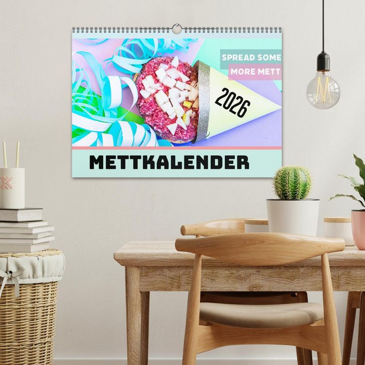 Produktbild: Mettkalender - Spread some more Mett (Wandkalender 2026 DIN A3 quer), CALVENDO Monatskalender