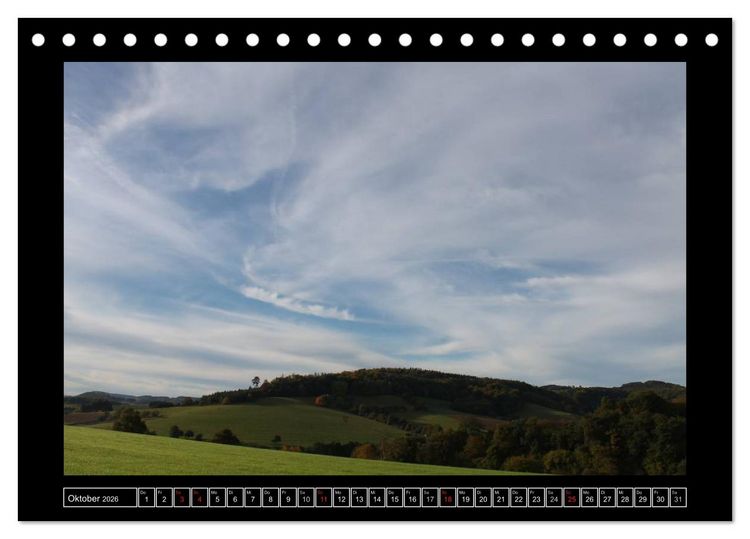 Produktbild: Odenwald - Landschaft sehen (Tischkalender 2026 DIN A5 quer), CALVENDO Monatskalender