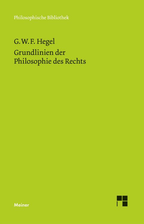 Produktbild: Grundlinien der Philosophie des Rechts