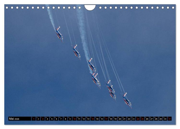Produktbild: Augenblicke in der Luft: Patrouille de France (Wandkalender 2026 DIN A4 quer), CALVENDO Monatskalender