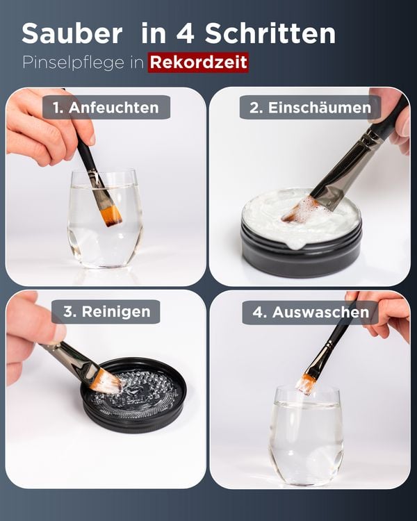 Produktbild: LIEBERGE Pinselseife &brvbar; 40g inkl. Reinigungsmatte