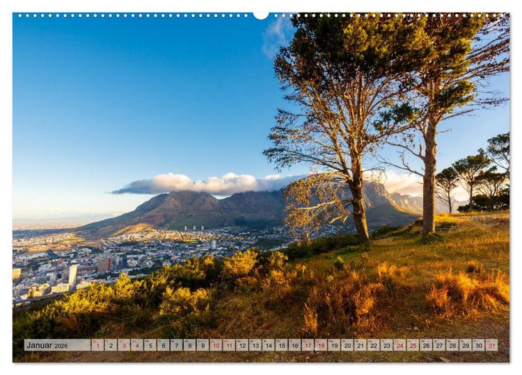 Produktbild: S&uuml;dafrika: Kapstadt, Garden Route und Cape Winelands (Wandkalender 2026 DIN A2 quer), CALVENDO Monatskalender