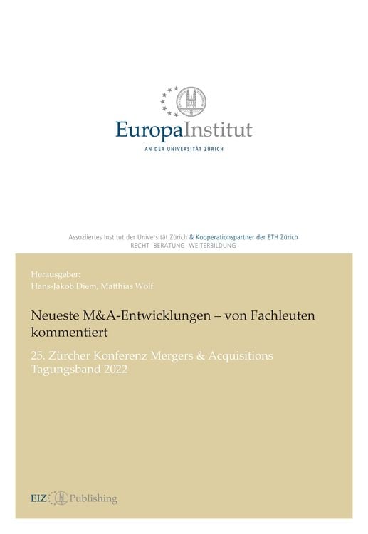 Bild vom Artikel Neueste M&A-Entwicklungen - von Fachleuten kommentiert vom Autor Hans-Jakob Diem