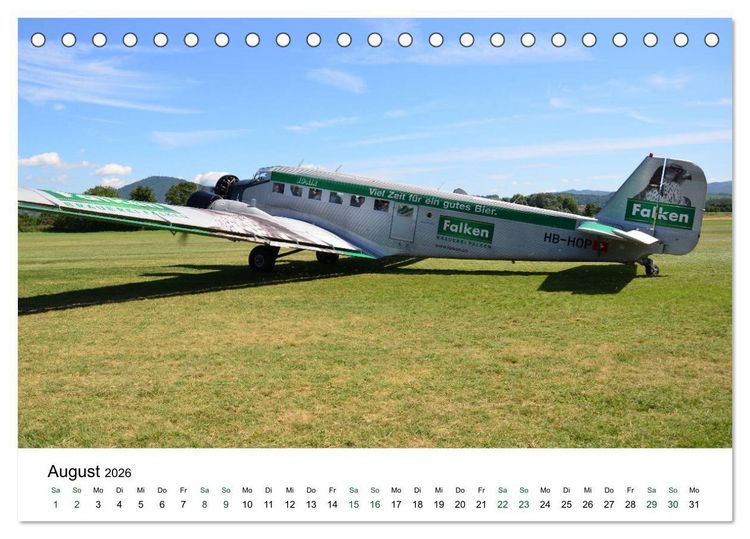Produktbild: Junkers Ju 52 Die Legende (Tischkalender 2026 DIN A5 quer), CALVENDO Monatskalender