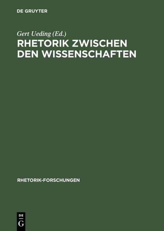 Produktbild: Rhetorik zwischen den Wissenschaften