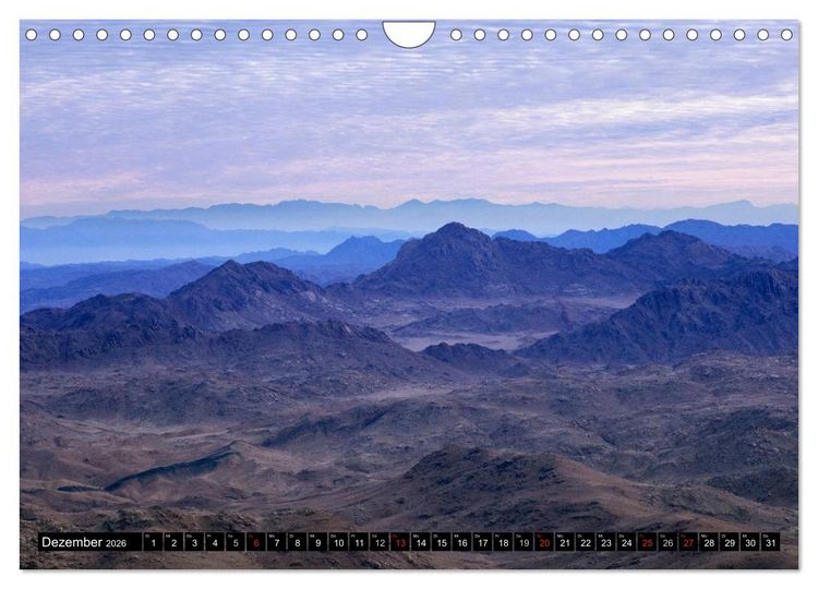 Produktbild: Sinai - Landschaft aus Fels und Sand (Wandkalender 2026 DIN A4 quer), CALVENDO Monatskalender