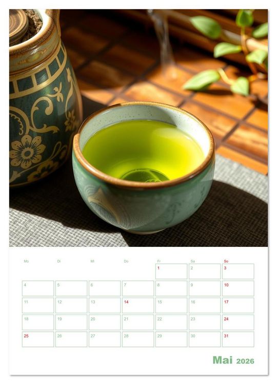 Produktbild: Tee-Reise - Entdeckungen aus aller Welt (Wandkalender 2026 DIN A4 hoch), CALVENDO Monatskalender