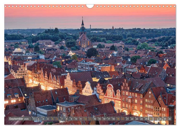 Produktbild: L&Uuml;NEBURG Ein- und Ausblicke von Andreas Voigt (Wandkalender 2026 DIN A3 quer), CALVENDO Monatskalender