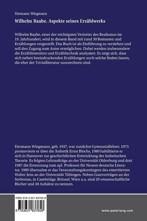 Produktbild: Wilhelm Raabe. Aspekte seines Erz&auml;hlwerks