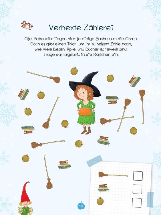 Produktbild: Petronella Apfelmus - Zauberstab und Wichtelt&uuml;r. Das gro&szlig;e Weihnachtsr&auml;tselbuch