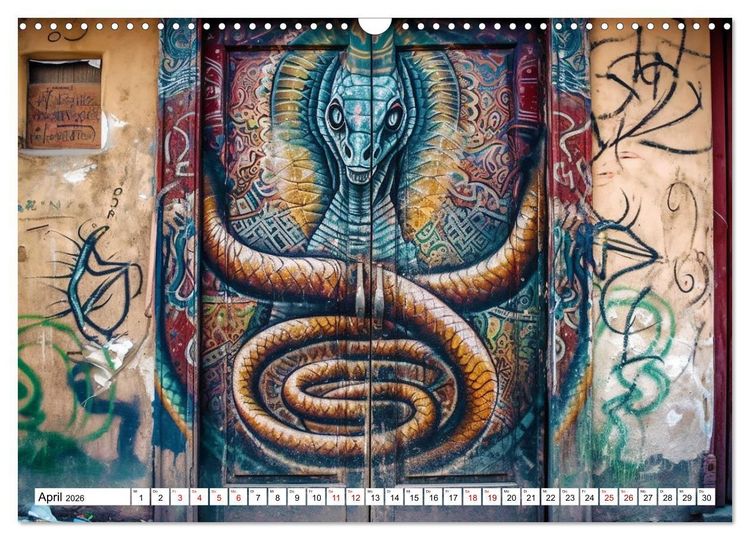 Produktbild: Street Art Graffiti (Wandkalender 2026 DIN A3 quer), CALVENDO Monatskalender