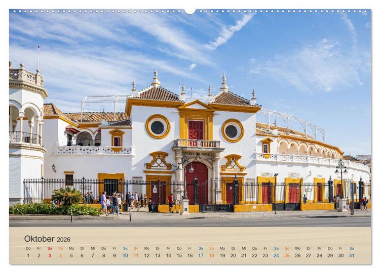 Produktbild: Sevilla - die andalusische Hauptstadt (Wandkalender 2026 DIN A2 quer), CALVENDO Monatskalender