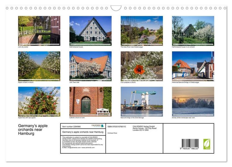 Produktbild: Germany&rsquo;s apple orchards near Hamburg (Wall Calendar 2027 DIN A3 landscape), CALVENDO 12 Month Wall Calendar