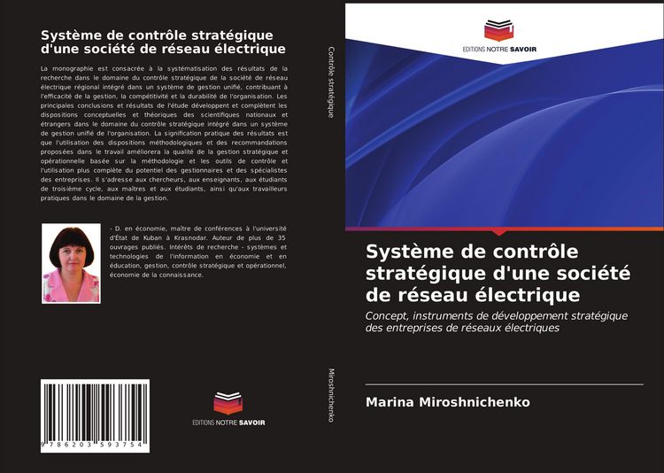 Produktbild: Syst&egrave;me de contr&ocirc;le strat&eacute;gique d'une soci&eacute;t&eacute; de r&eacute;seau &eacute;lectrique