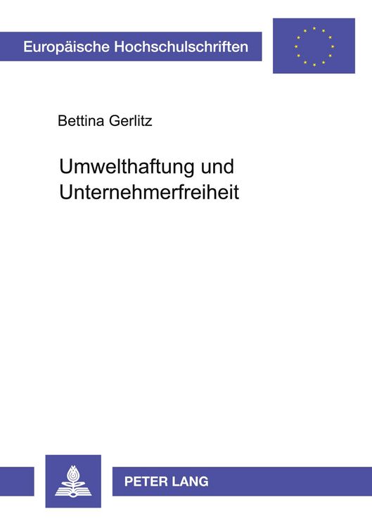 Produktbild: Umwelthaftung und Unternehmerfreiheit