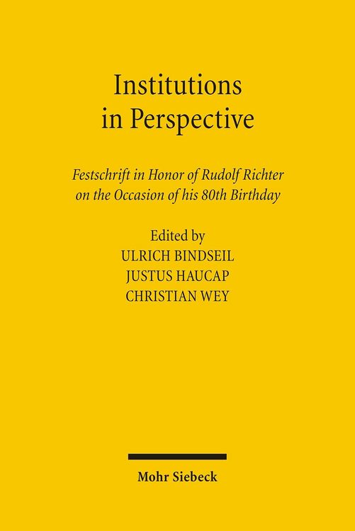 Produktbild: Institutions in Perspective