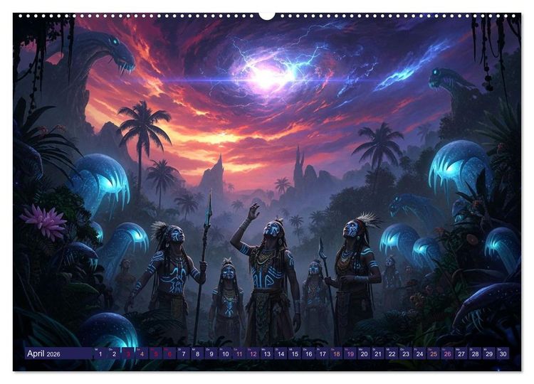 Produktbild: Nyorana &ndash; Die verborgene Insel (hochwertiger Premium Wandkalender 2026 DIN A2 quer), Kunstdruck in Hochglanz