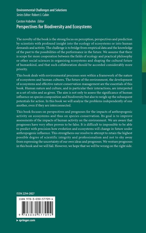 Produktbild: Perspectives for Biodiversity and Ecosystems