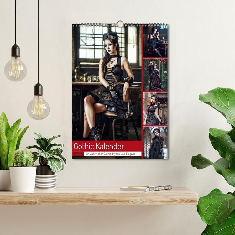 Produktbild: Gothic Kalender - Ein Jahr voller Gothic-Mystik und Eleganz (Wandkalender 2026 DIN A3 hoch), CALVENDO Monatskalender