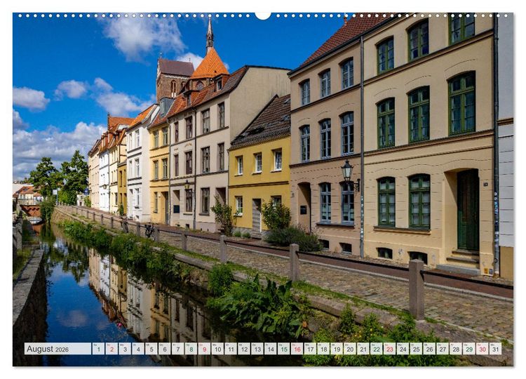Produktbild: Wismar &ndash; Eine Hansestadt mit Charme (Wandkalender 2026 DIN A2 quer), CALVENDO Monatskalender
