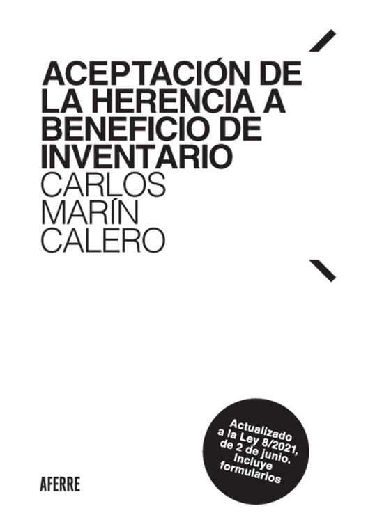 Produktbild: Aceptaci&oacute;n de la herencia a beneficio de inventario