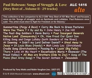 Produktbild: Paul Robeson-Songs of Struggle & Love