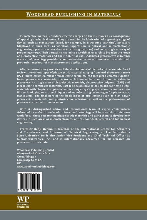 Produktbild: Advanced Piezoelectric Materials