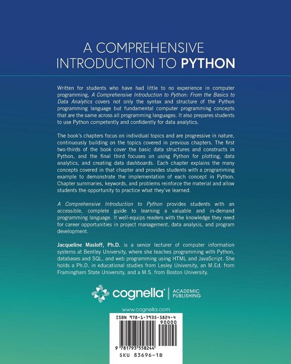 Produktbild: A Comprehensive Introduction to Python