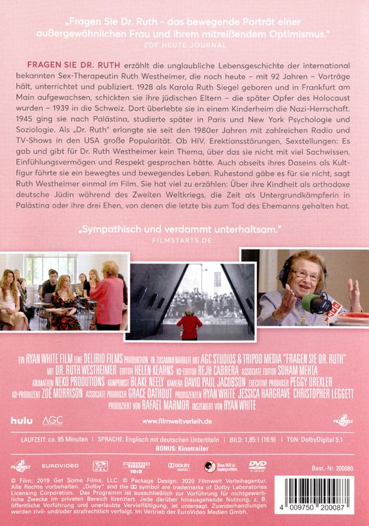 Produktbild: Fragen Sie Dr. Ruth (OmU)
