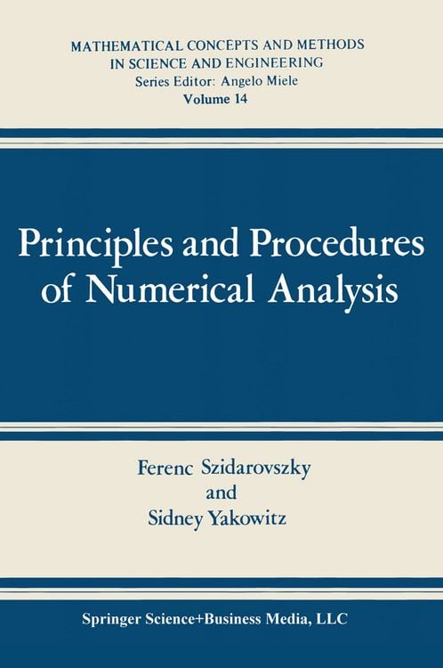 Bild vom Artikel Principles and Procedures of Numerical Analysis vom Autor Ferenc Szidarovszky