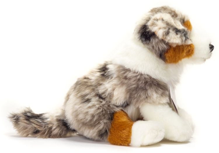 Produktbild: Teddy Hermann 91935 - Australian Shepherd Welpe sitzend, 22 cm, Sonderedition Lieblingshunde, Pl&uuml;schtier