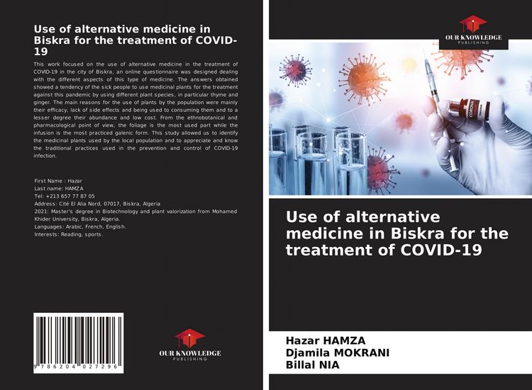 Produktbild: Use of alternative medicine in Biskra for the treatment of COVID-19
