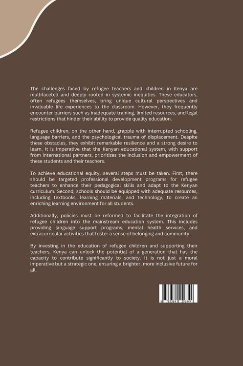 Produktbild: Refugee Teachers, Refugee Children: A Call for Educational Equity in Kenya