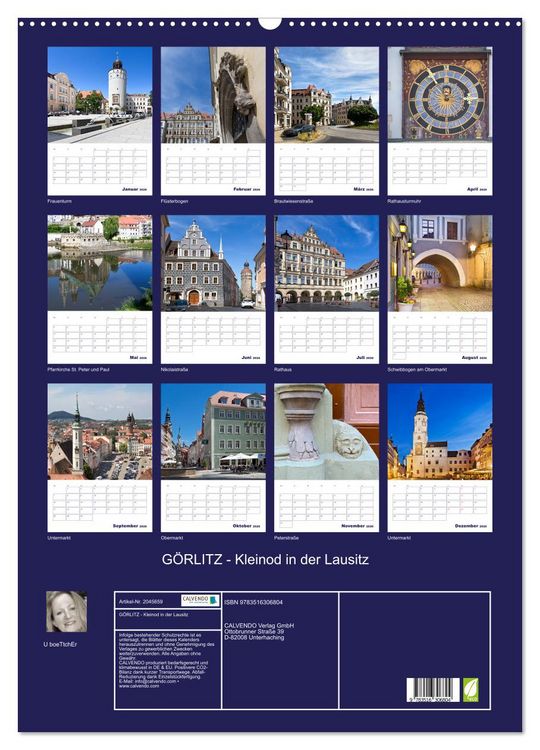 Produktbild: G&Ouml;RLITZ - Kleinod in der Lausitz (Wandkalender 2026 DIN A2 hoch), CALVENDO Monatskalender