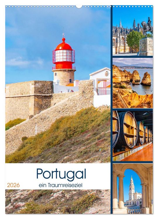 Produktbild: Portugal - ein Traumreiseziel (Wandkalender 2026 DIN A2 hoch), CALVENDO Monatskalender