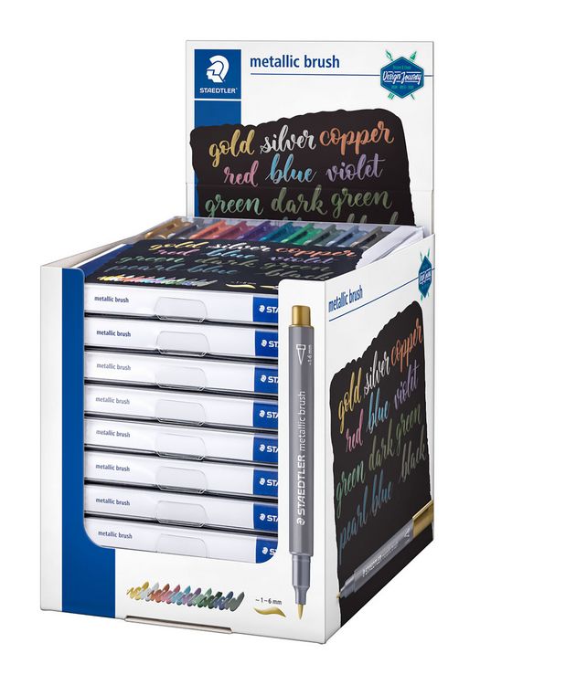 Produktbild: STAEDTLER 8321 Metallic brush, Etui mit 10 sortierten Farben, 8321 TB10