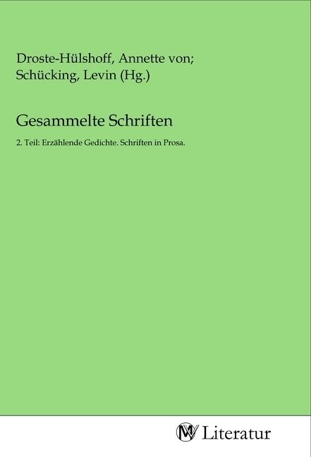 Produktbild: Gesammelte Schriften