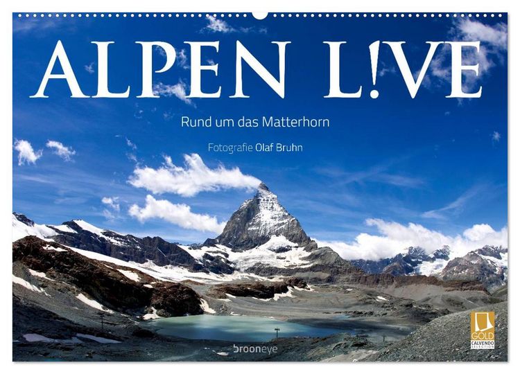 Produktbild: Alpen live - Rund um das Matterhorn (Wandkalender 2026 DIN A2 quer), CALVENDO Monatskalender